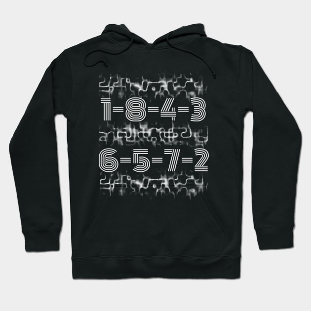 1-8-4-3 vintage Hoodie by Myartstor 